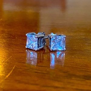Silpada Princess Cut Cubic Zirconia earrings
